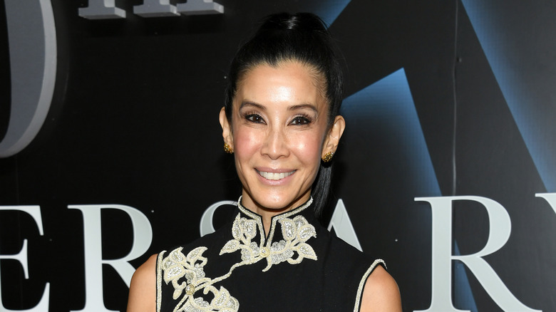 Lisa Ling wearing ponytail