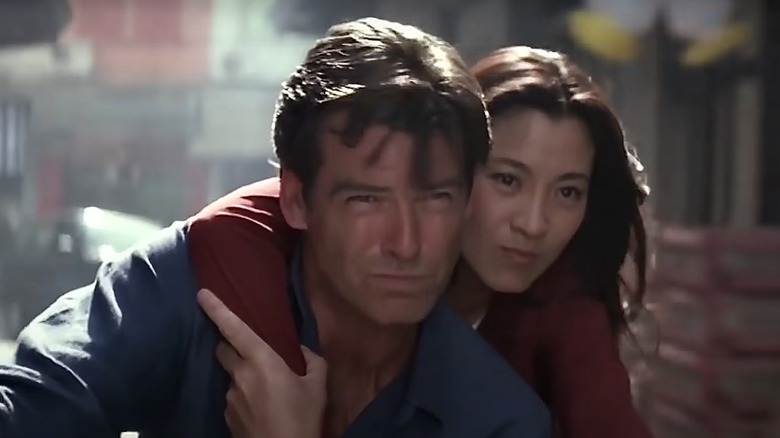 Michelle Yeoh and Pierce Brosnan 