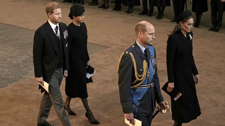 Prince Harry, Prince William, and their wives