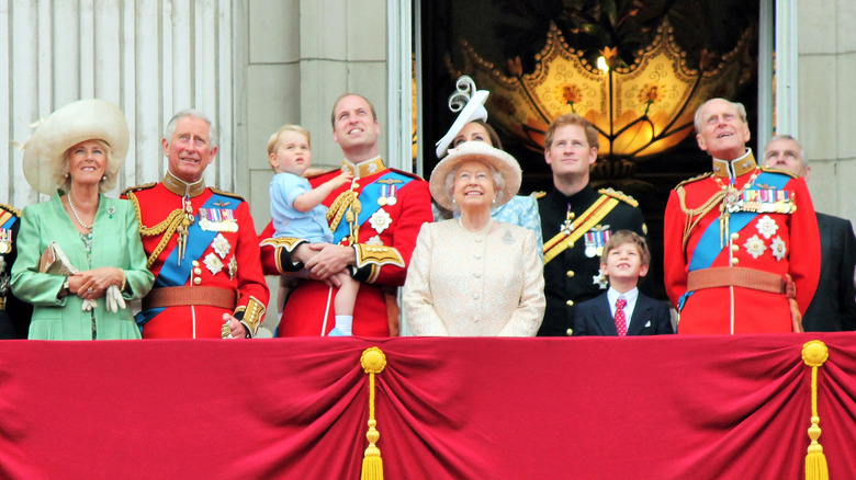 The royal family at Buckingham Palace