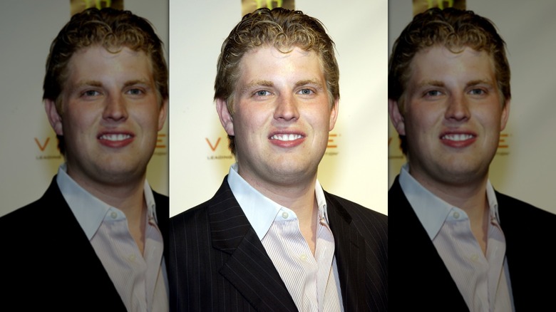 A young Eric Trump smiling 