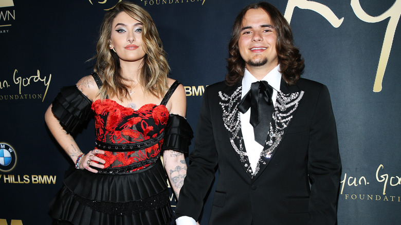 Paris and Prince Jackson smiling