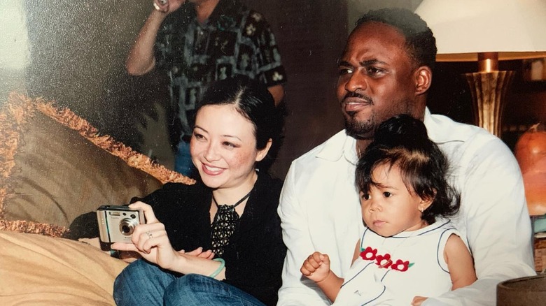 Mandie Taketa, Wayne Brady, and his daughter Maile