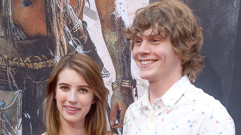 Emma Roberts and Evan Peters