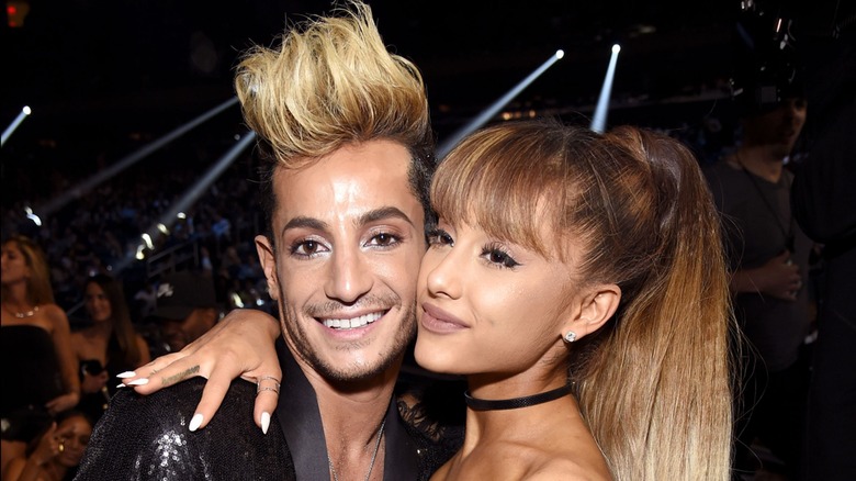 Frankie and Ariana Grande smiling