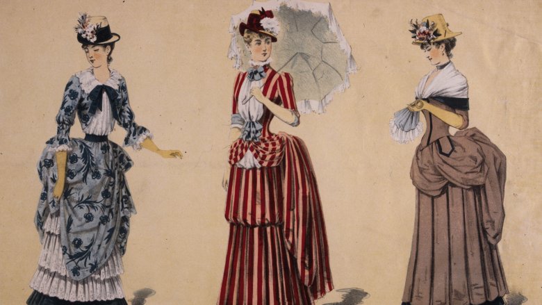 Victorian women in dress