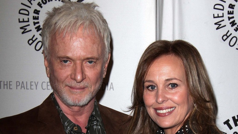 Tony Geary and Genie Francis smiling 