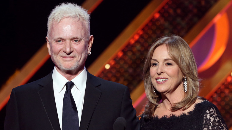 Tony Geary and Genie Francis smiling 