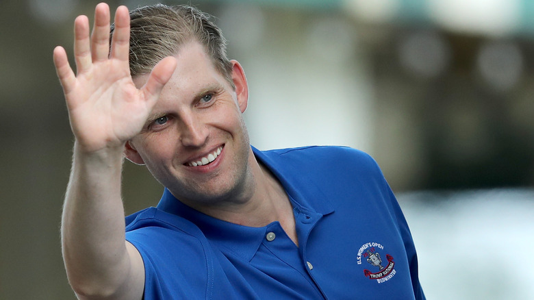 Eric Trump waving