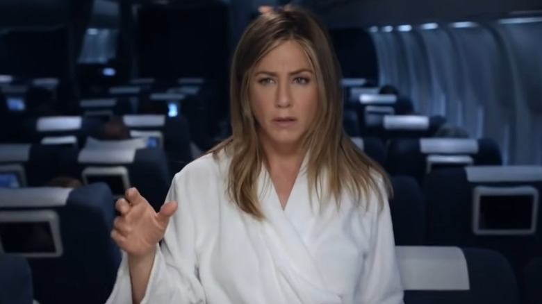 Jennifer Aniston Emirates ad bathrobe