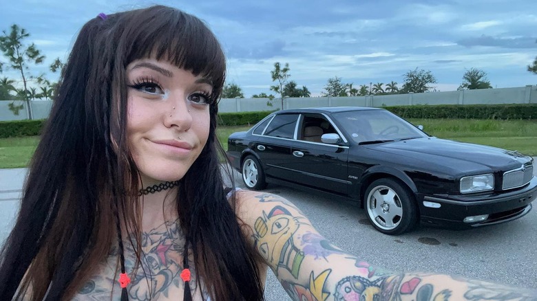 Marrissa Cloutier selfie with car