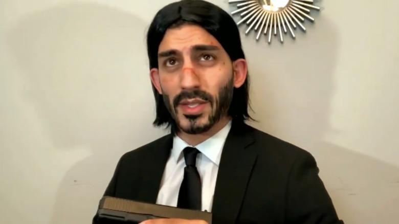 Ali Abulaban dressed as John Wick 