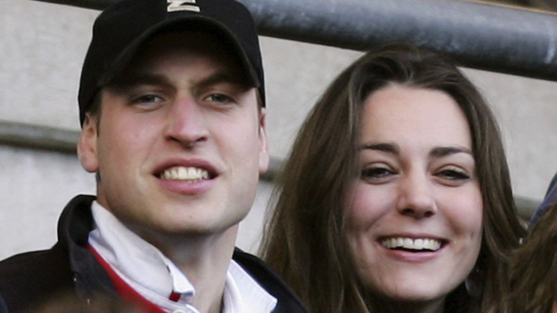 Prince William and Kate Middleton enjoy a sporting event 