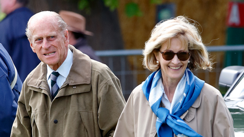 Prince Philip, Duke of Edinburgh and Penelope Knatchbull, Lady Brabourne  in 2007