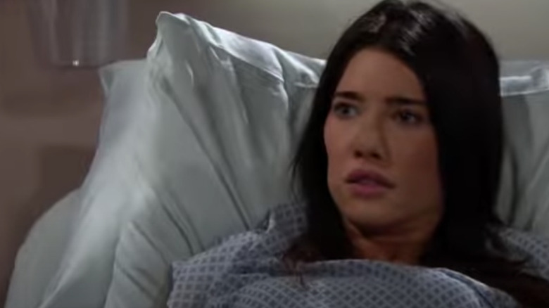 Steffy Forrester in the hospital