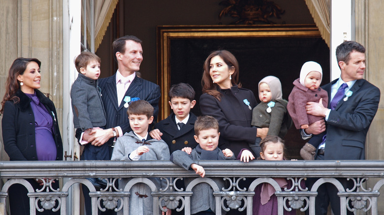 Danish royal family on balcony