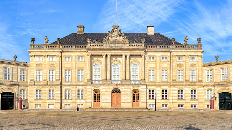 Amalienborg Palace in Copenhagen, Denmark