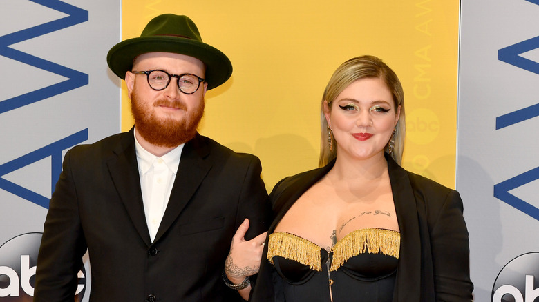 Elle King posing with her ex husband Andrew Ferguson