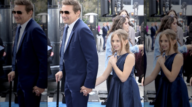 Jeremy Renner with daughter Ava