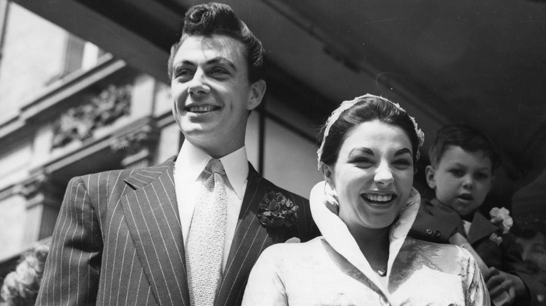 Joan Collins and Maxwell Reed