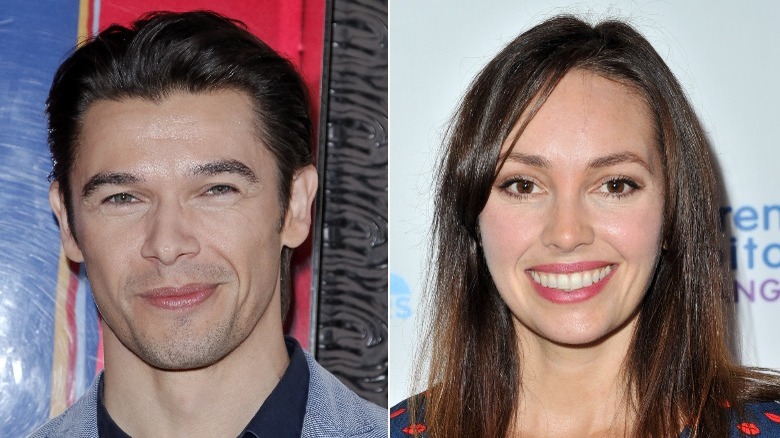 Emily O'Brien and Paul Telfer smiling 