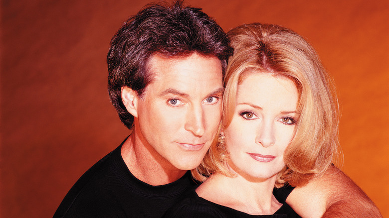 Drake Hogestyn and Deidre Hall as John and Marlena on DOOL. 