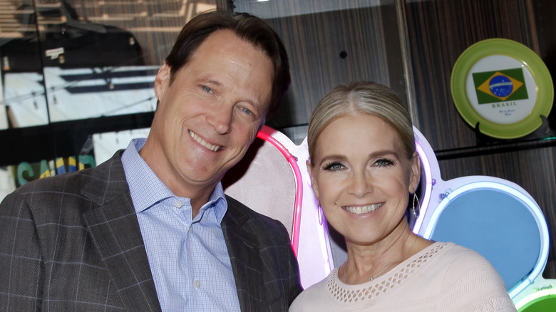 Melissa Reeves and Matthew Ashford pose for a photo  