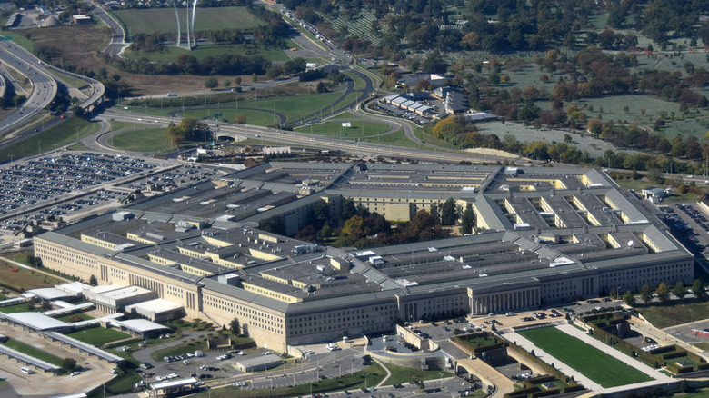 ariel view of the pentagon