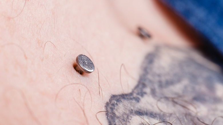 surface piercings on body