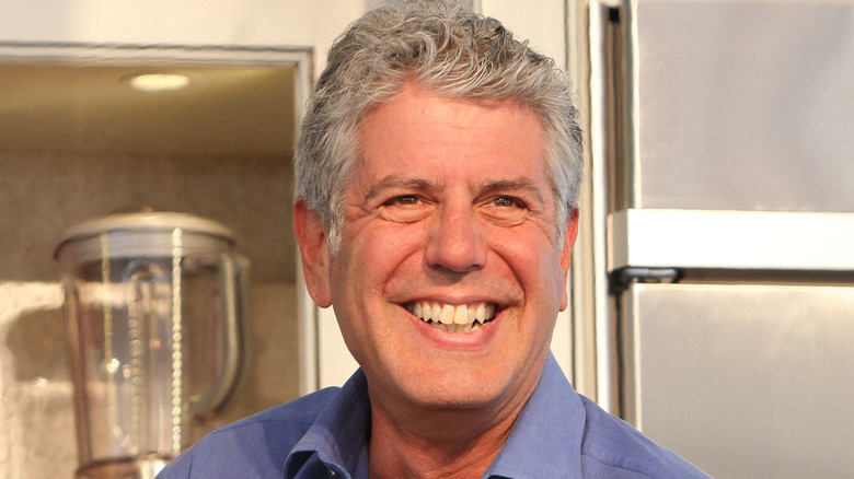 Anthony Bourdain at food festival,