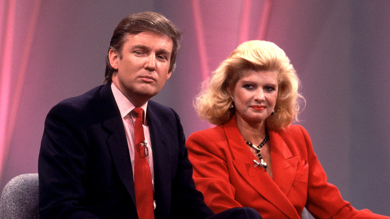 Donald and Ivana Trump sitting together