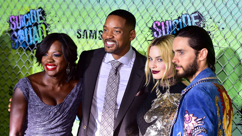 The Suicide Squad cast posing