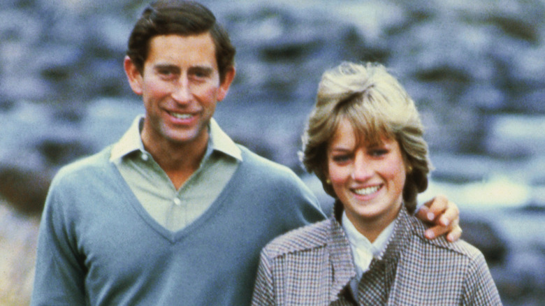 Princess Diana and King Charles smiling