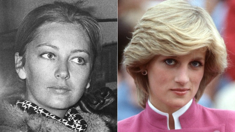 Split image of Queen Paola and Princess Diana