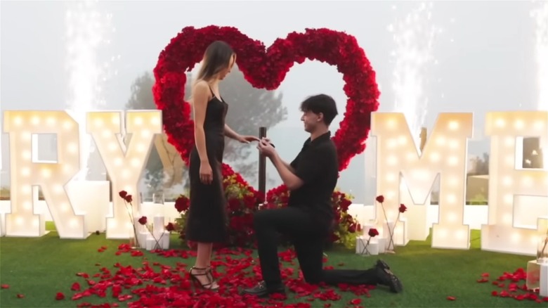 Lucas Dobre proposes to Ivanita Lomeli