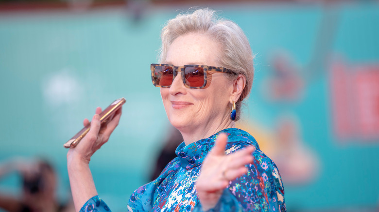 Meryl Streep smiling at event