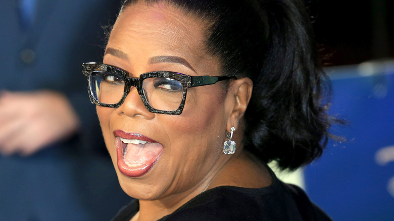 Oprah Winfrey on the red carpet