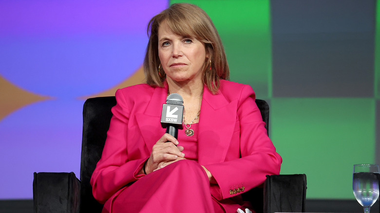 Katie Couric speaks on stage during the 2024 SXSW Fest