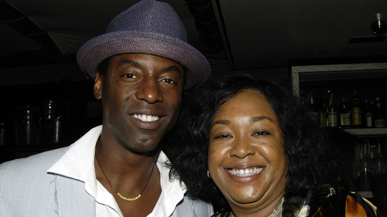 Isaiah Washington and Shonda Rhimes smiling