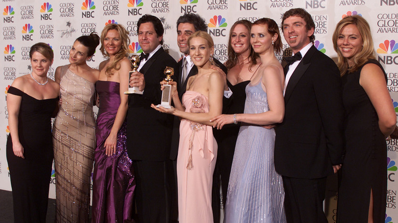 Cast and crew of "Sex and the City" at Golden Globes