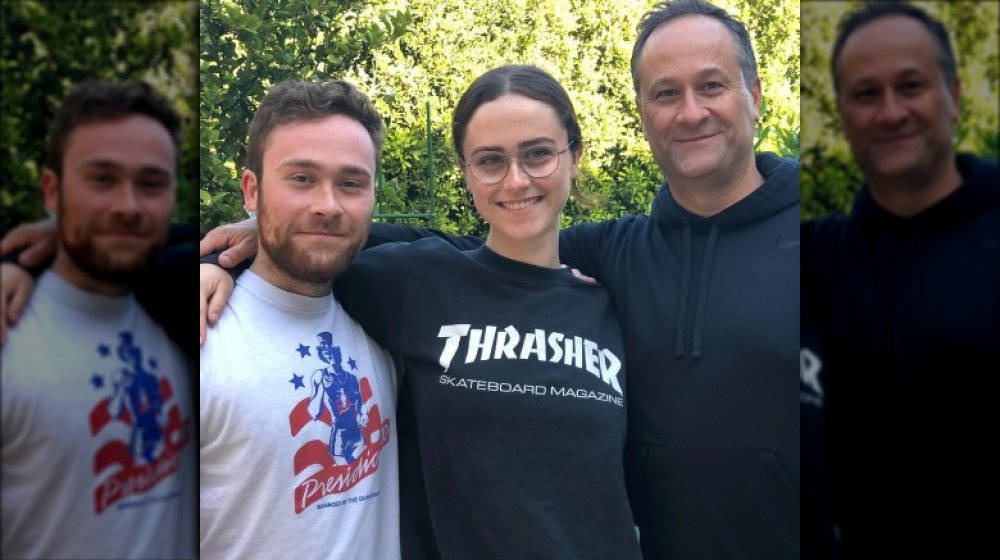 Doug Emhoff, Kamala Harris' husband, with his kids