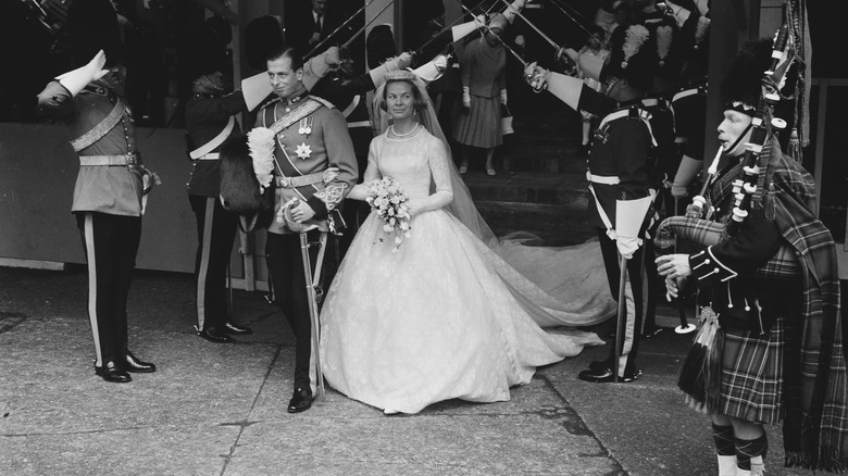 The Duke and Duchess of Kent at their wedding