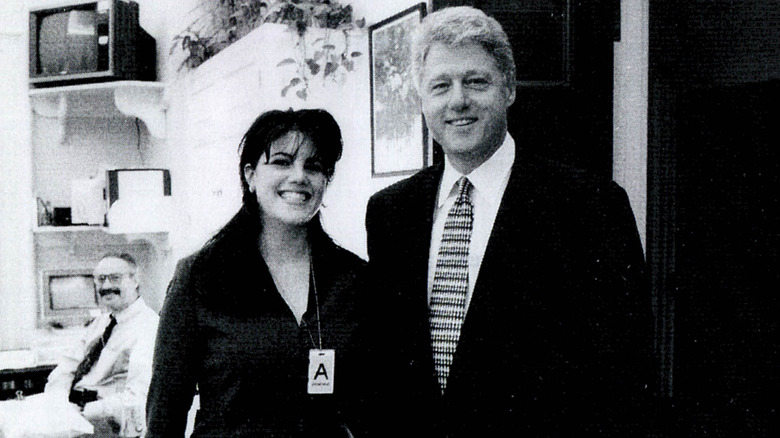 Bill Clinton and Monica Lewinsky smiling