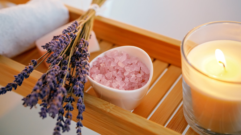 Lavender and bath salts