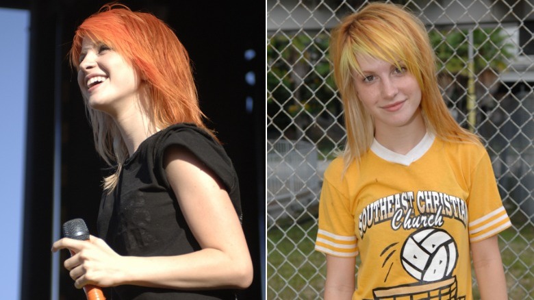 Hayley Williams' iconic orange hair on full display