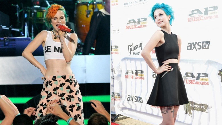 Hayley Williams rocking turquoise hair