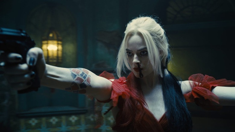 Margot Robbie in character as Harley Quinn in "The Suicide Squad"