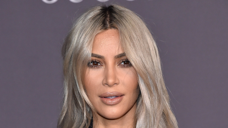 Kim Kardashian blonde hair