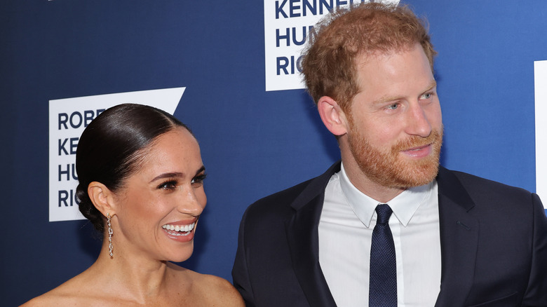 Prince Harry Meghan Markle smiling