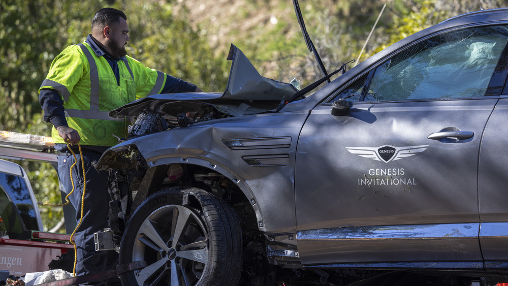 Tiger Woods car accident aftermath